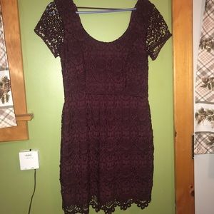 Burgundy Lace Dress/never worn
